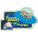 Simpsons Aliens Foolish Humans Sticker