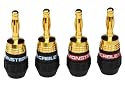 Monster Cable QL GMT-H QuickLock Gold Banana Connectors (2 Pair)