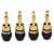 Monster Cable QL GMT-H QuickLock Gold Banana Connectors (2 Pair)