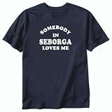 T-Shirt Navy Blue  Somebody In Seborga Loves Me  Country