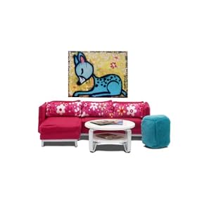 Lundby - L609023 - Maison de Poup�e - Salon - Stockholm