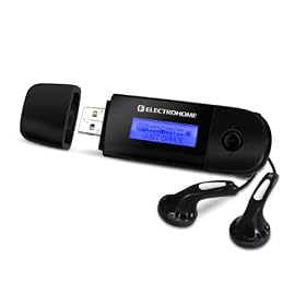 Electrohome EAMP100 4GB MP3 WMA WAV Player with FM Radio, Integrated USB and Voice Recorder