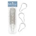 Roller Shower Curtain Clips Chrome 12 Pkg