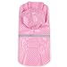 East Side Collection PU and Polyester Polka Dot Dog Rain Jacket, 12-Inch, Small, Pink