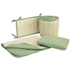 Tadpoles Organic Waffle Terry 3piece Porta Crib Set