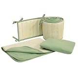 Tadpoles Organic Waffle Terry 3piece Porta Crib Set - Sage by Tadpoles