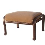 Darlee Ten Star Cast Aluminum Ottoman With Cushion