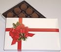 Scott's Cakes Cocoa Covered Dark Chocolate Truffles 1 Pound Ribbon n Holly Box