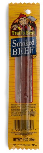 Trail's Best Smoked Beef Stick , 1-Ounce Packages (Pack of 100) by Dried Beef