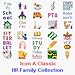HiRes FAMILY Datebook Icon Collection for Agendus / Datebk5 / MonthPlanner