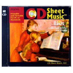 CD Sheet Music Liszt: Collected Works for Piano