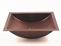 COPPER TROUGH SINK MEDIUM ANTIQUE FINISH