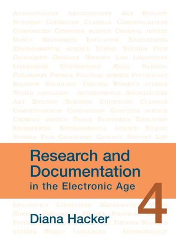 research and documentation in the electronic age