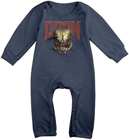 JMLLPT Baby Doom Video Game Romper Bodysuit Outfits 18 Months Navy