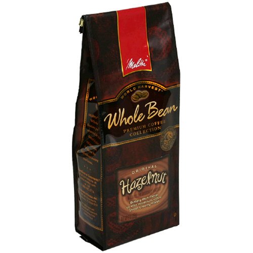 Melitta Prebagged Whole Bean Coffee, Hazelnut, 9-Ounce Bags (Pack of 3)