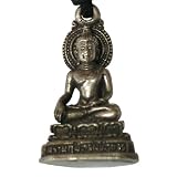 Handmade Silver Buddha Pendant Necklace