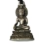 Handmade Silver Buddha Pendant Necklace