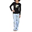 Tinkerbell Angel Fleece PJ Set - Ebony
