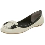 Nine West Womens Gain Flat,Ivory/Multi Leather,8 M