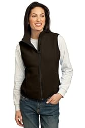 Port Authority Ladies R-Tek Fleece Vest, Brown, M