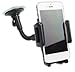 Ruban Cell Phone Car Mount, Universal Car Windshield Dashboard Mount Holder Cradle for iPhone 6 6s plus 5 5s Samsung Galaxy Note 4 5 S6 S7 Edge, Black