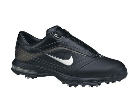 Nike 2010 Air Academy Golf Shoes, Black/Gunmetal, 12 W