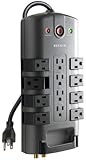 Belkin 12-Outlet Pivot-Plug Surge Protector with 8-Foot Cord, BP112230-08