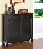 Powell Black 2-Door Console