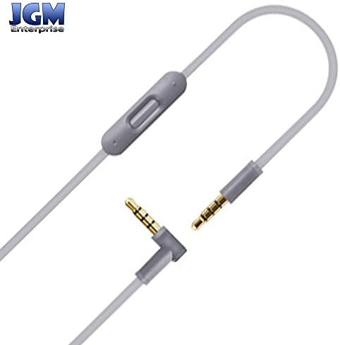 JGM Replacement RemoteTalk Cable Wire Cord For Beats By Dre Solo / Studio / Pro / Executive / Mixr Headphone - Gray