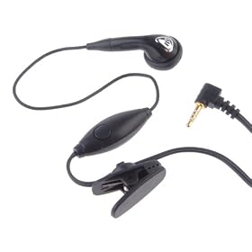 Hands Free Ear Bud Style Headset with One touch Send & End button for Samsung 2.5mm 4 Conductor