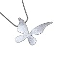 VINANI Anhaenger Schmetterling gebuerstet mit Kette Sterling Silber 925 ASL