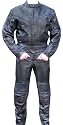 2pc Motorcycle Leather Suit with Paddings Racing Suit