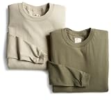 Fruit of the Loom Mens Rugged Long Sleeve Crew Tee 2-Pack