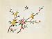 100% Silk Embroidery, Completely Hand Embroidered Art - Mulitcolor