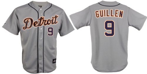 Guillen #9 Detroit Tigers Majestic Replica ROAD Jersey - X-Large