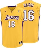 Pau Gasol Gold Adidas NBA Revolution 30 Replica Los Angeles Lakers Youth Jersey