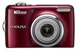 Nikon Coolpix L23 Digitalkamera (10 Megapixel, 5-fach opt. Zoom, 6,7 cm (2,7 Zoll) Display, bildstabilisiert) rot