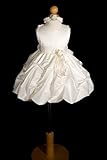 IMAGE OF A1091d NEW Ivory Baby Flower Girl Dress + Free Hair Wreath Size 3mo 6mo 9mo 12mo 18mo 24mo