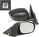 2006, 2007 Dodge Charger Base Passenger Side Mirror Head Assembly - Power Non-Heated Non-Folding Textured Finish