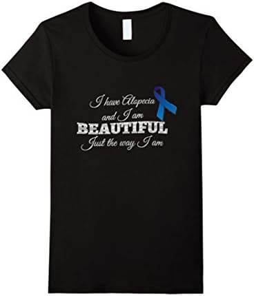 Alopecia Awareness I am Beautiful Just The Way I am T-Shirt - Female Large - Black