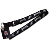 Philadelphia Eagles VELCRO Clip Lanyard Keychain Id Ticket - Black