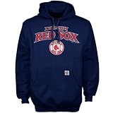 Boston Red Sox Navy Blue Arch Team Name Hoody Sweatshirt