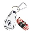 Colorado Rockies Baseball Keychain & Colorado Rockies Classic Baseball Bracelet