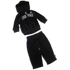 Nike JORDAN Jumpman Velour Track Suit in Black