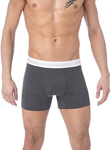 Wood Underwear Boxer Brief (X-Large, Charcoal)