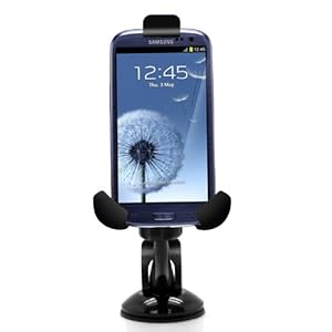 Windshield Dashboard Car Mount Holder For Samsung Galaxy S3, S3 4G LTE Verizon, AT&T, Sprint and T-Mobile - Black