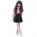 FEITONG Kids Baby Girls Leopard Printing Short Sleeveless Dress (3-4Y, Black)