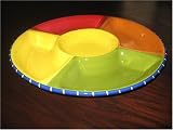 FREE GIFT WRAP INCLUDED Baja Fiesta Chip & Dip Tray-5-Section-Hand Painted