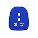 SEGADEN Silicone Cover Protector Case Holder Skin Jacket Compatible with Toyota Scion 4 Button Remote Key Fob CV2407 Deep Blue