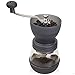 Jumbl Ceramic Coffee Mill, Hand Crank Manual Burr Coffee Grinder - Adjustable to Different Grind Sizes Includes Brush for Easy Clean- Colors May Vary